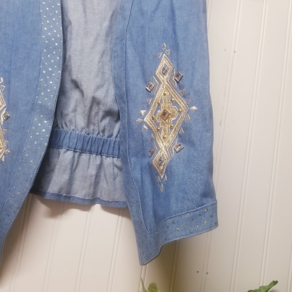 Vintage 90s Southwestern Country Nancy Bolen Vest - Picture 4 of 5